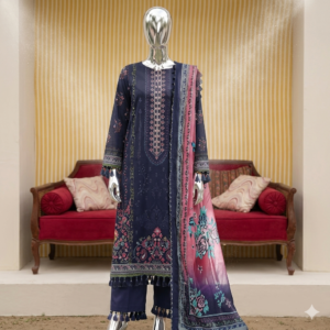 Indigo Night Unstitched 3-Piece