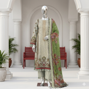 Sage Green Serenity Unstitched 3-Piece