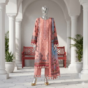 Peach Nectar Glow Unstitched 3-Piece