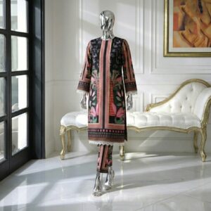 Midnight Bloom - Premium 2 PC Unstitched