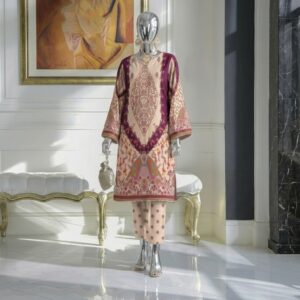 Royal Ivory Maroon - Premium 2 PC Unstitched