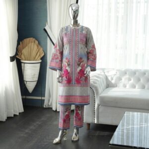 Dove Grey Orchid - Premium 2 PC Unstitched