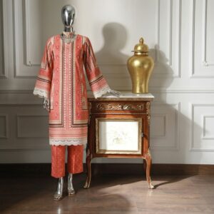Terracotta Rust - Premium 2 PC Unstitched