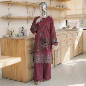Crimson Velvet - Premium 2 PC Unstitched